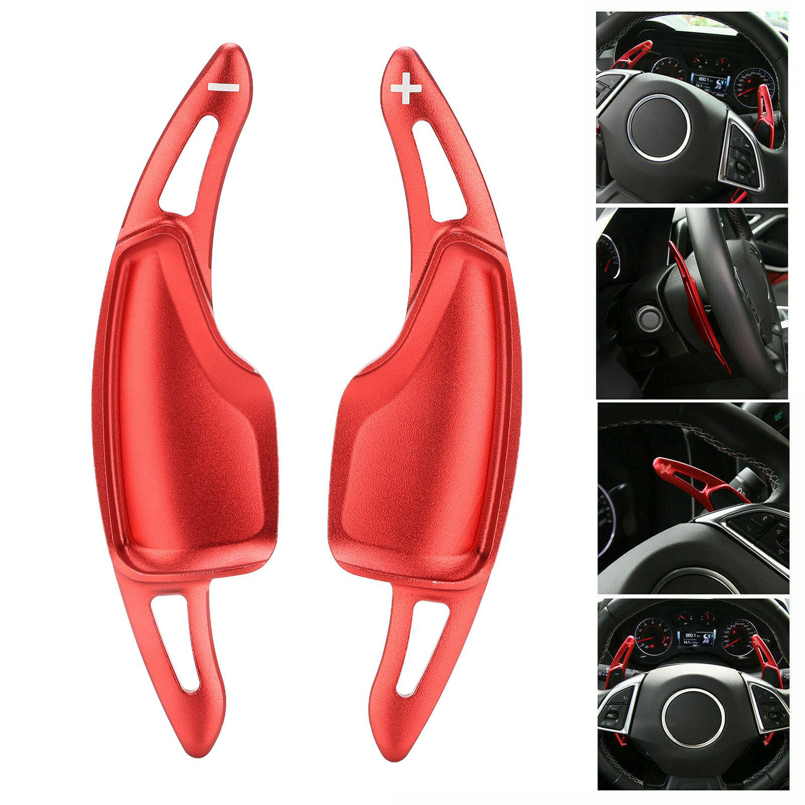 Lenkradschaltwippenverlängerungen Für Chevrolet Camaro 2016–2019 – Rotes, Korrosionsbeständiges Aluminium