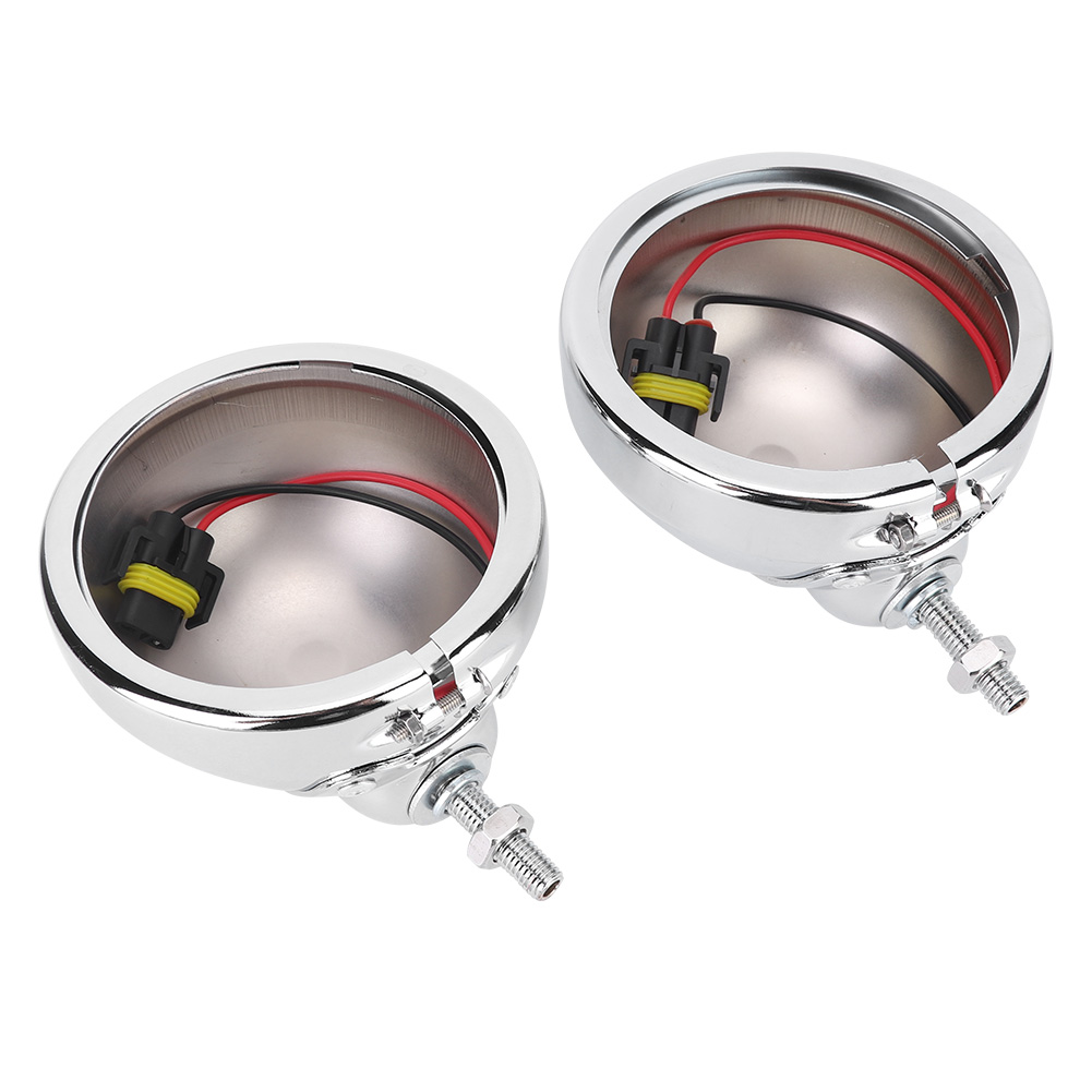 Nebelscheinwerfer-set Für Motorräder – 2er-set Aus Silberfarbener Aluminiumlegierung, 4,5 Zoll