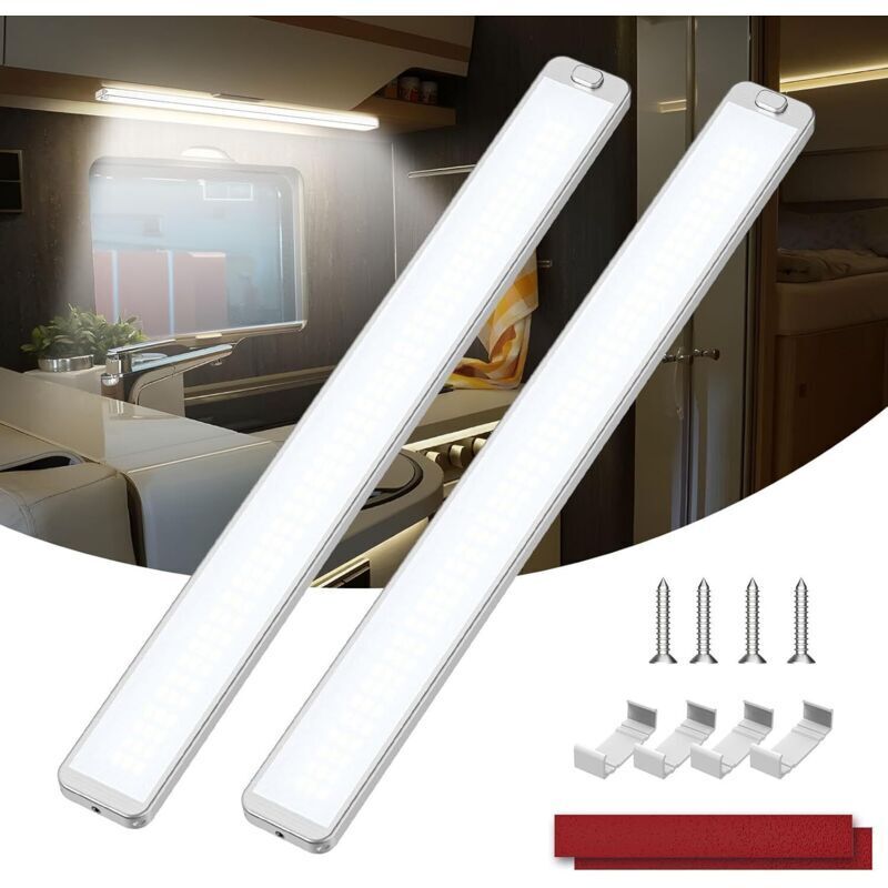 12-v-led-lichtleiste Für Den Innenbereich – 2 X 10-w-einheiten, 228 Leds, 2000 Lm, Mit Ein-/ausschalter
