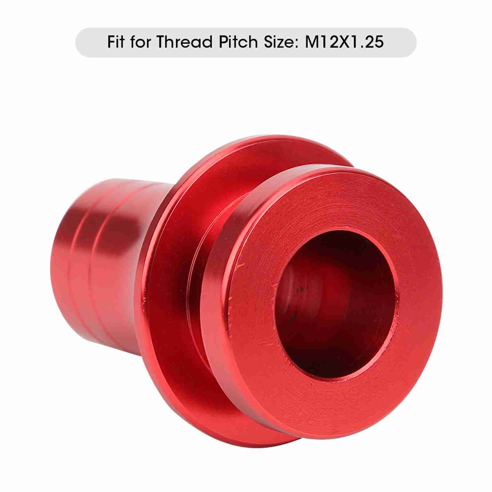 M12 X 1,25 Aluminium-schaltknauf-montageringadapter, Rot, Subaru-kompatibel