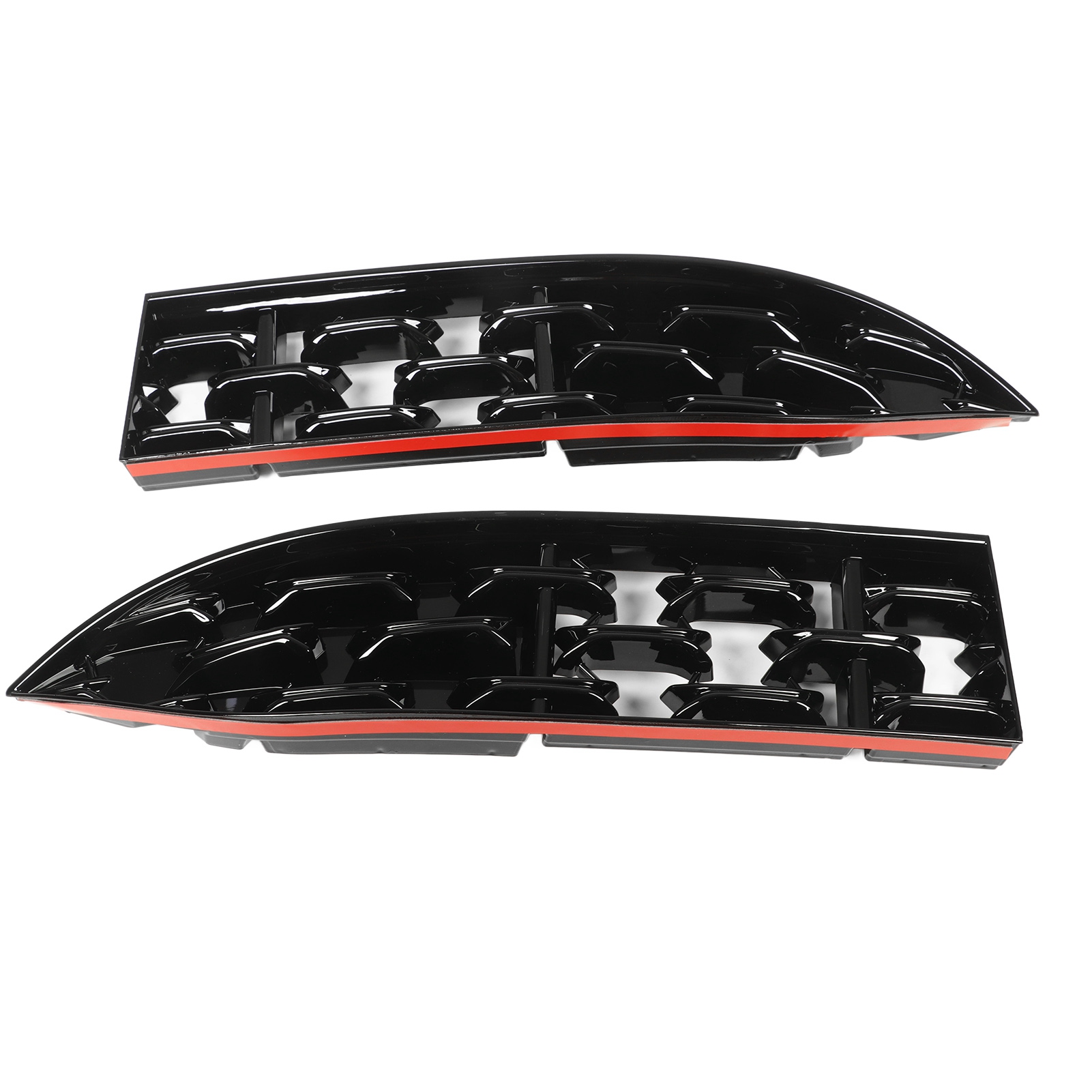 [frontgrill-schutzgitter-einsätze] Mazda Cx-5 Ab 2022: 2-teiliges Frontgrill-schutzgitter-set, Glänzend Schwarz, Stoßfest, Sportliches Design