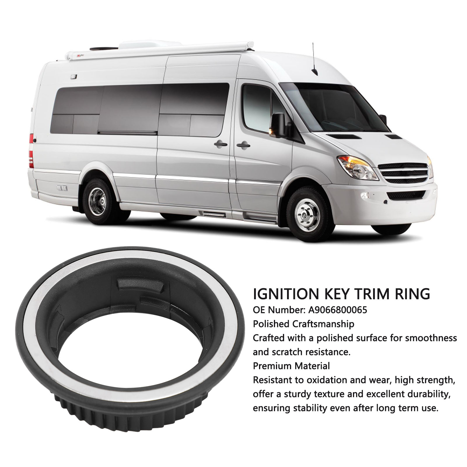 Zierring Für Zündkontakt A9066800065 - Chromring Für Vito/sprinter 906 (ab 2006)