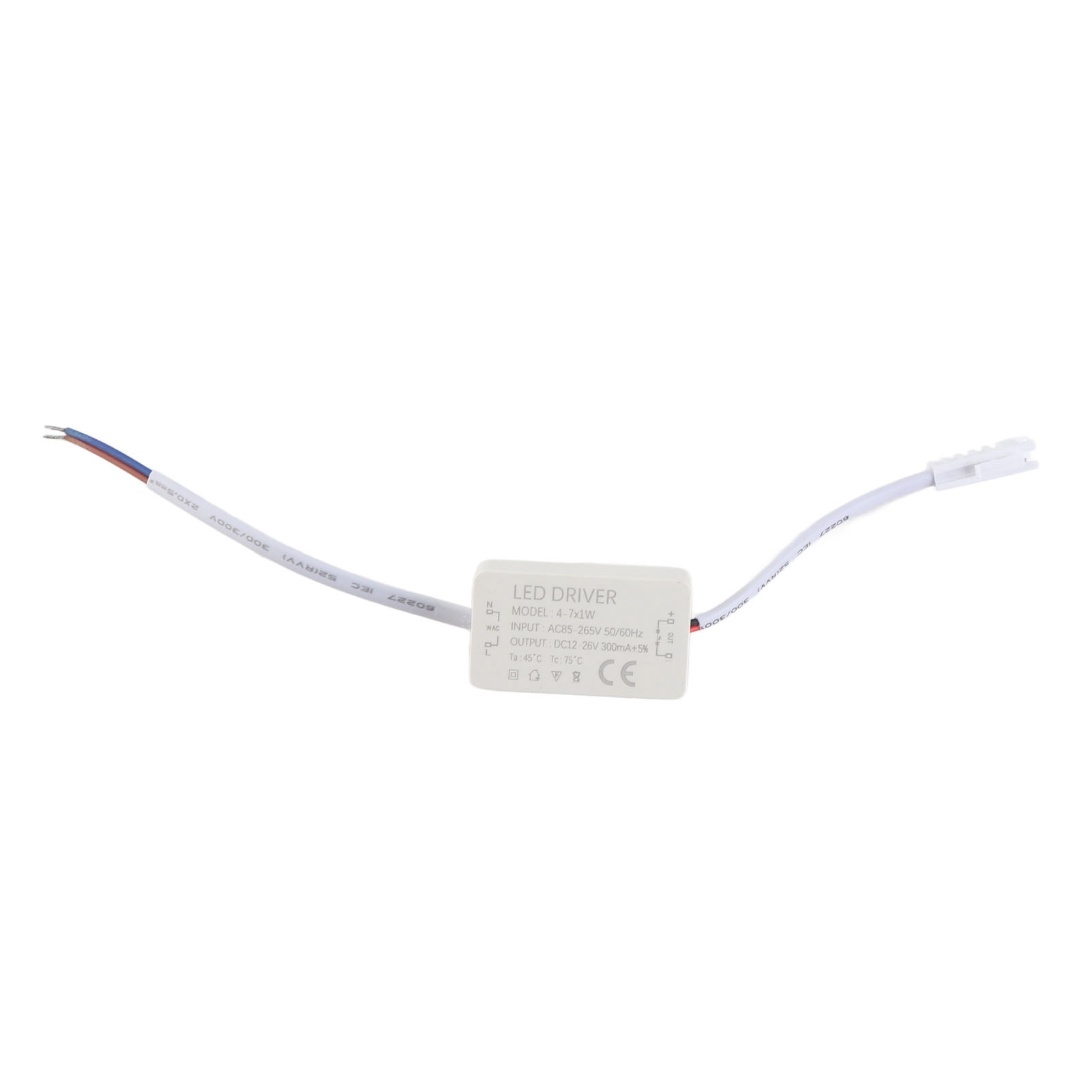 Netzteil Für 4–7 X 1-w-leds, Konstantstrom 300 Ma Mit Kurzschlussschutz, Ac 85–265 V, Dc 12–26 V