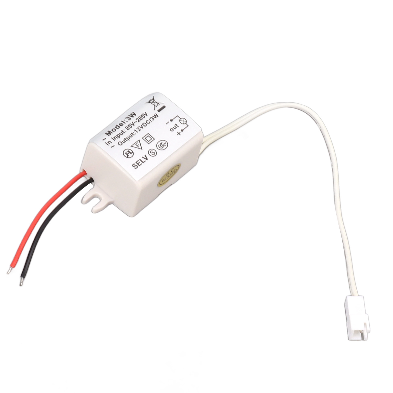 Dc12v 3w Led-adapter Mit Überlastschutz, Kompakt Für Led-streifen, Lampen Und Industriebeleuchtung