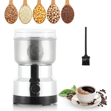 Multifunktionale Kaffeemühle 200w 14.500 U/min, Ultrafeines Mahlwerk, Kaffeemaschine, Tragbare Elektrische Kaffeemühle 300ml, Edelstahl, Zum Trocknen Von Zutaten, Gewürzen, Kräutern, Kaffee.