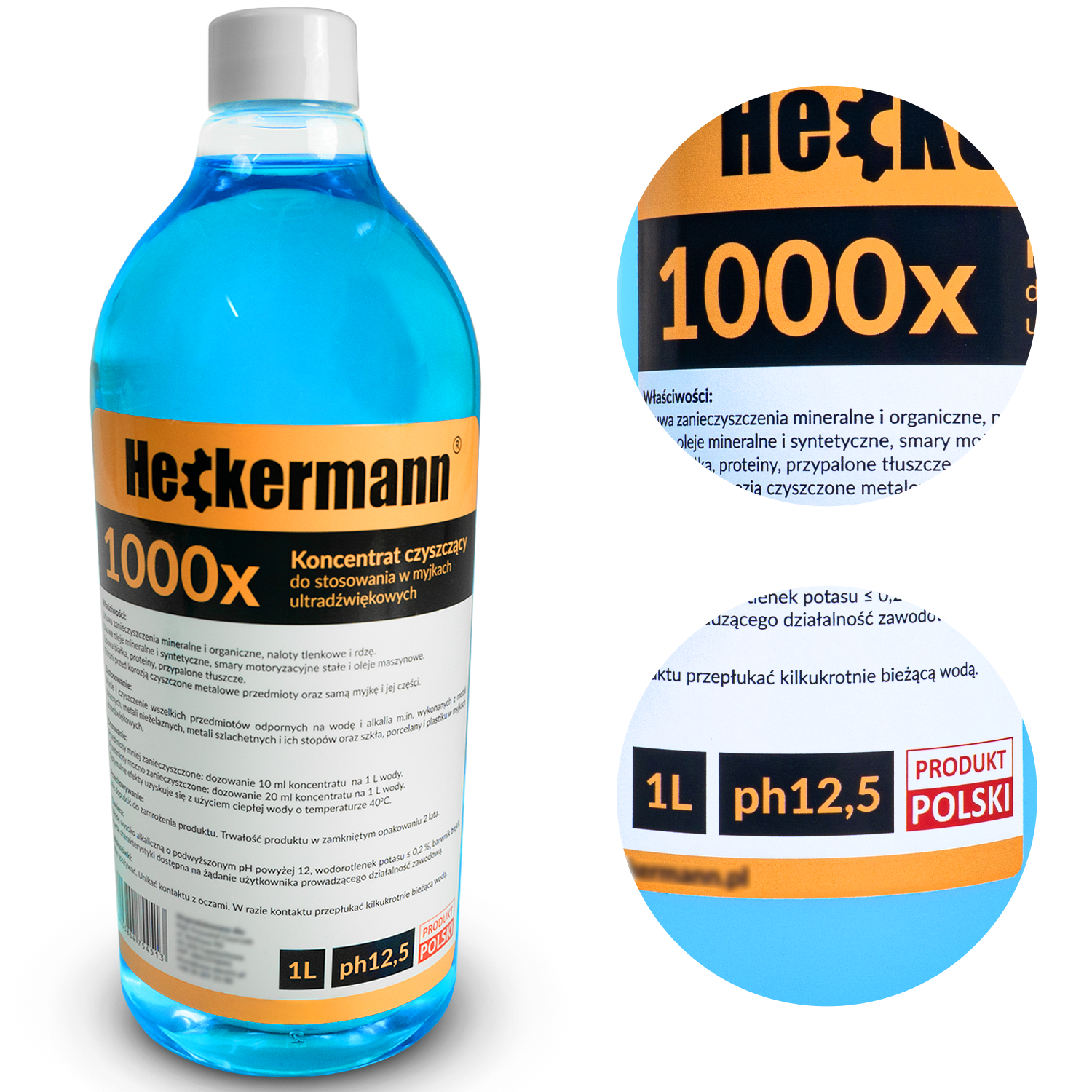 Heckermann Ph12.5 Ultraschallreinigerflüssigkeit 1l