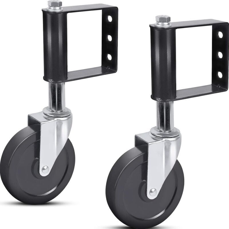 Torrollen Für Holz Und Metall – Federbelastete Schwenkrolle, Universalplatte, 10 Cm Durchmesser, 2er-pack