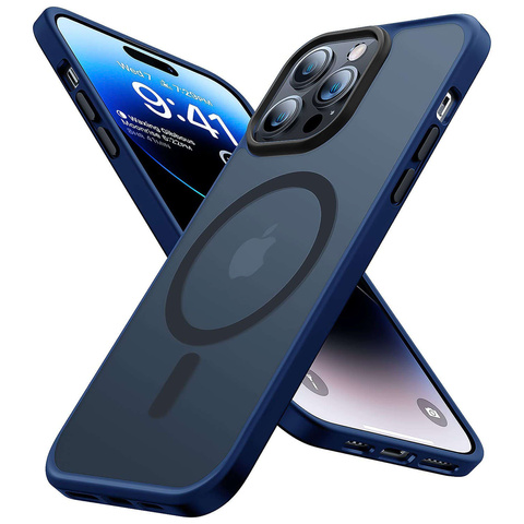 Iphone 14 Pro Max Magsafe Hülle Alogy Ring Schutzhülle, Gepanzert, Matt, Marineblau