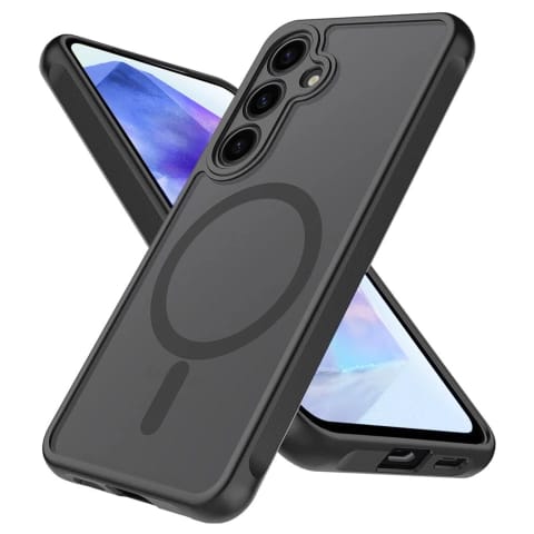 Samsung Galaxy S24 Fe Schutzhülle Alogy Matte Hybridmag™️ Hülle Für Magsafe, Mattschwarz