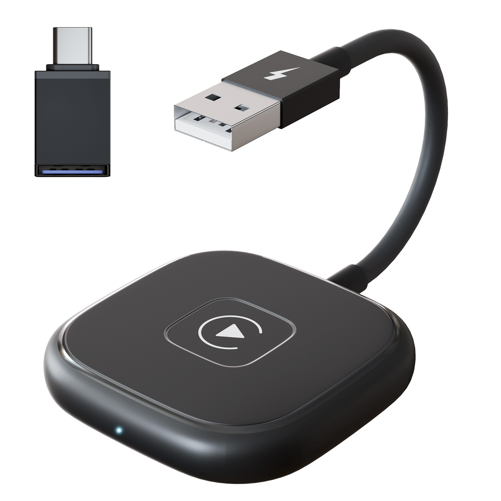 Wireless Carplay, Für Apple Wireless Carplay Adapter, Schwarzer Plug-and-play Carplay Dongle, Kompatibel Mit Autos Ab 2016 Und Iphone Ios 10+, 5g Wireless Carplay