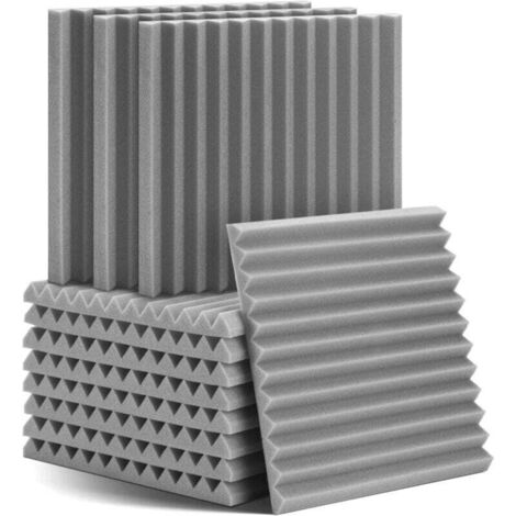 Packung Mit 12 Akustikschaumstoffplatten Mit Den Maßen 30 X 30 X 2,5 Cm - Akustikpaneel Mit Hoher Dichte Zur Reduzierung Von Innengeräuschen Und Echo Für Tonstudios/heimbüros.