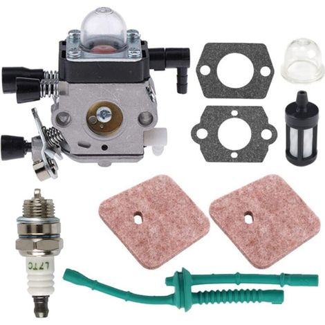 Komplettes Vergaser-reparaturset Für Fs38, Fs45 Und Fs55 Freischneider – Inklusive Dichtungen, Schlauch, Zündkerze, Luftfilter Und Kraftstoff – Kompatibel Mit Stihl