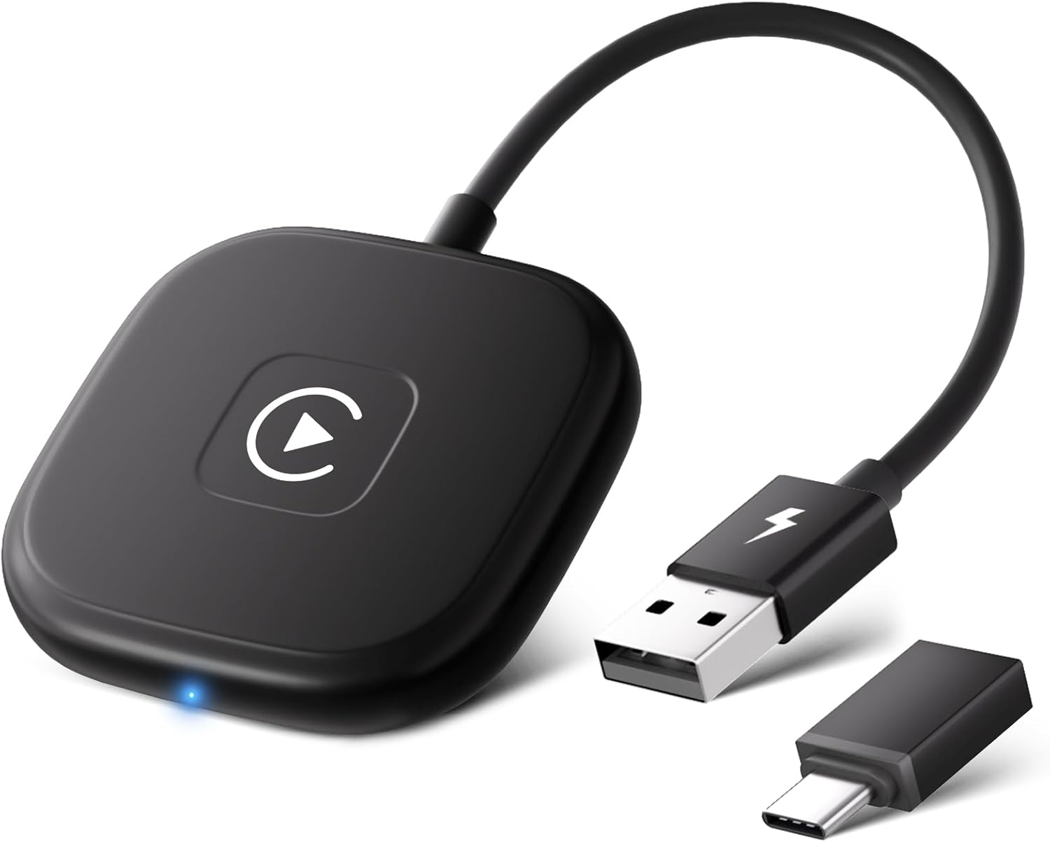 Kabelloser Carplay-adapter Für Iphone, Kabelloser Carplay-dongle Für Oem, Kabelloser Carplay-adapter, Konvertiert Kabelgebundenes In Kabelloses Carplay, Kompatibel Mit 98 % Aller Autos, 5-ghz-wlan Und