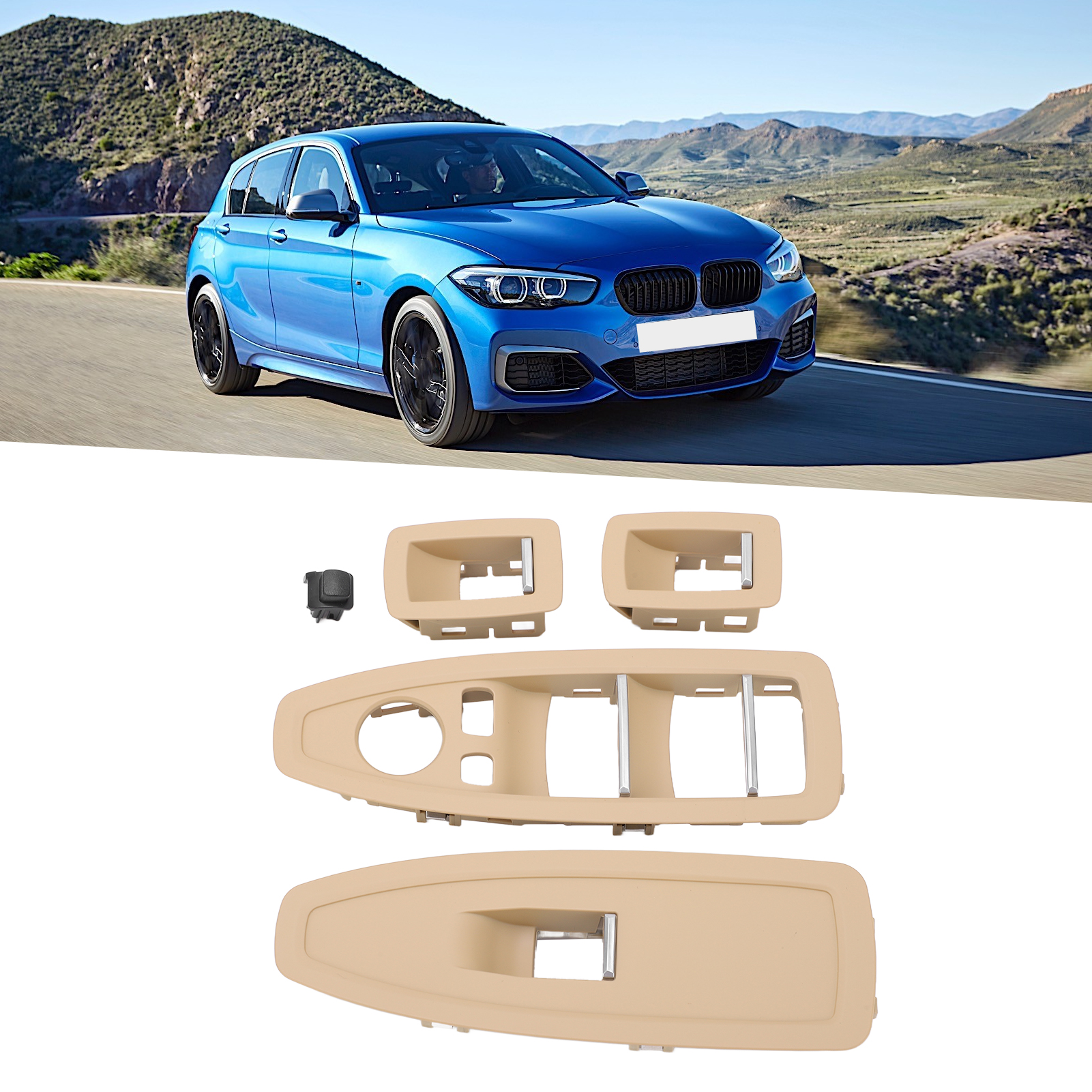 Beige Abs-schalterpanel, Kompatibel Mit Bmw 1er, 3er Und 4er Reihe F20, F30, F31 (2012–2019) – 4-teilig