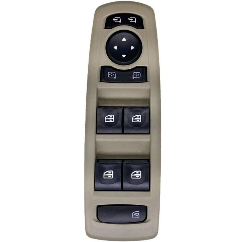 Fensterheberschalter Für Renault Laguna 3, Megane 3 Und Fluence (2008–2016), Konsolenreglerknopf 254000015r, Bedienschalter (farbe: Beige)