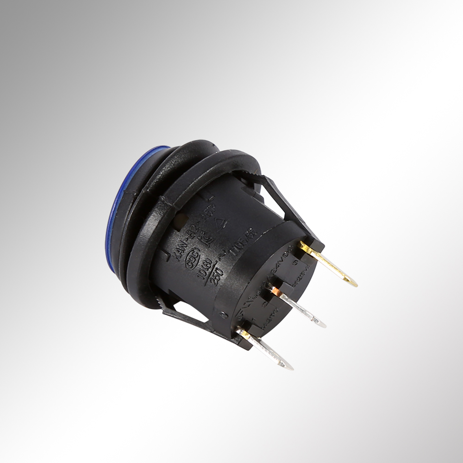 12v Blauer Led-ein/aus-wippschalter Für Autos Und Boote, Spst, 3 Pins, Einfache Installation