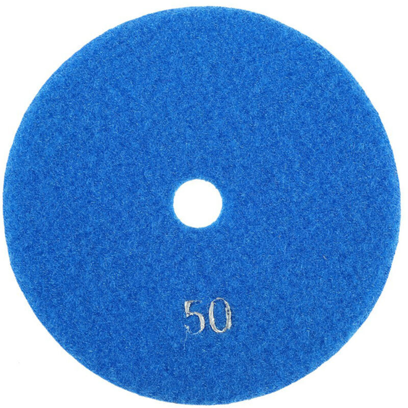 Tampons De Polissage De Diamant Humide De 5 '' Pouces 125 Mm Disques De Broyage Pour Le Marbre En Béton En Granit (50)