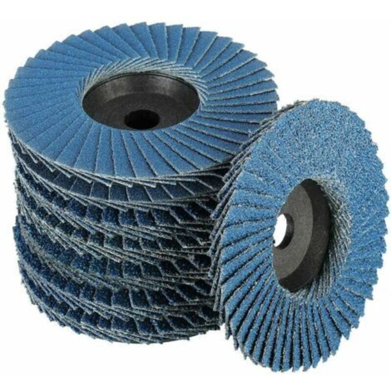 Disque Diamant Pour Meuleuse – Lot De 8 Disques Abrasifs À Lamelles Ø 76 Mm X 10 Mm – Grains 40/60/80/120 Pour Métal Et Bois