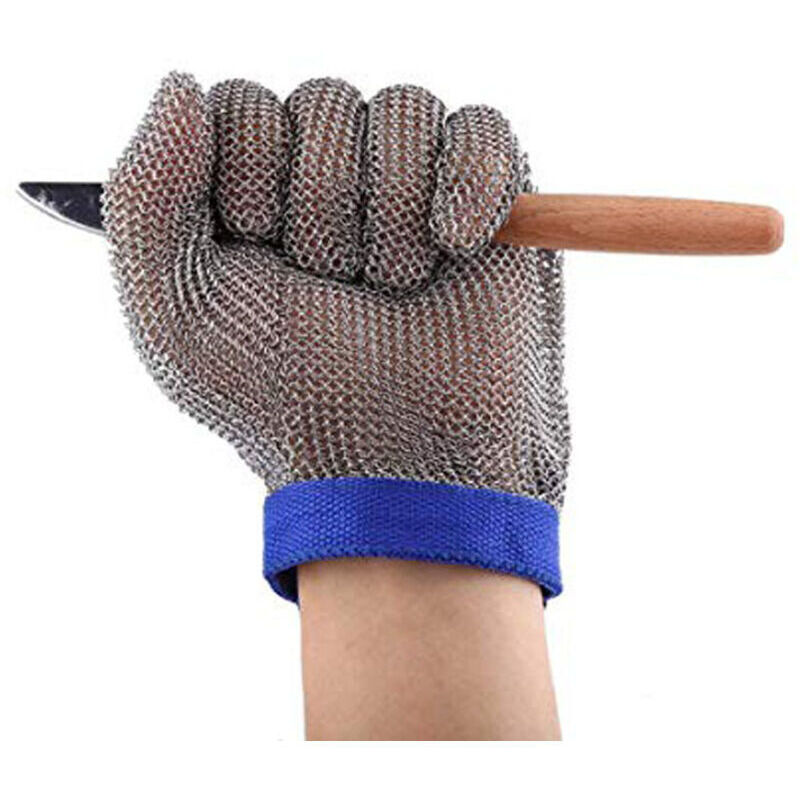 Schnittfeste Edelstahl-schutzhandschuhe – Zum Austernöffnen Und Fleischschneiden – Blau, Größe Xl, 1 Paar