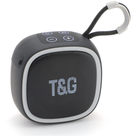 Tg659 Mini Tragbarer Kabelloser Bluetooth-lautsprecher Mit Subwoofer, Stereo-sound Für Outdoor-sportarten, Tf-kartenkompatibel Und Fm-radio Fürs Auto – Schwarz
