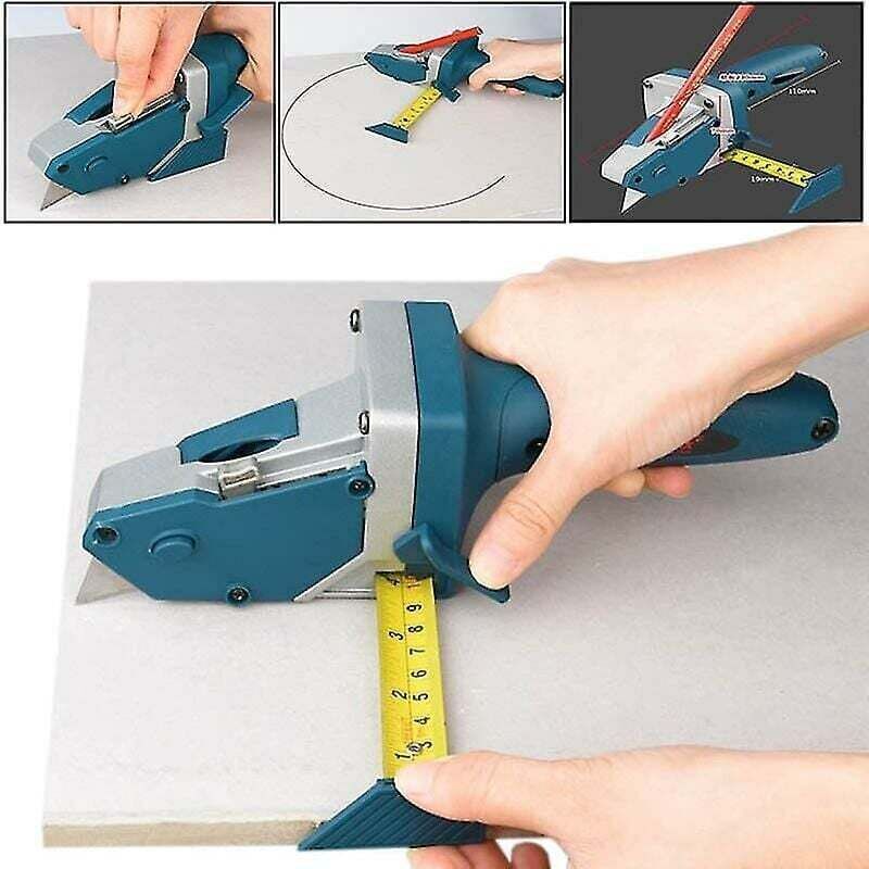 Trockenbauschneidwerkzeug – Integrierte Führung Mit Präziser Skala, Klinge Aus Gehärtetem Stahl, Ergonomisch Und Verstellbar