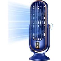 Tischventilator – Markenlos – Turmmodell – 5 Geschwindigkeitsstufen – Leise – Usb-aufladbar