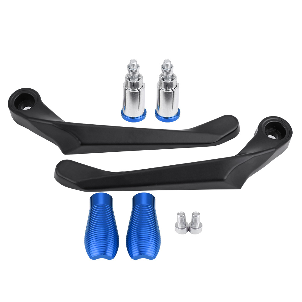 [sicherheitsgriff] Paar 22-mm-brems- Und Kupplungshebel Aus Aluminium Für Motorrad/roller Mit Schutz Gegen Versehentliche Berührung, Blau.