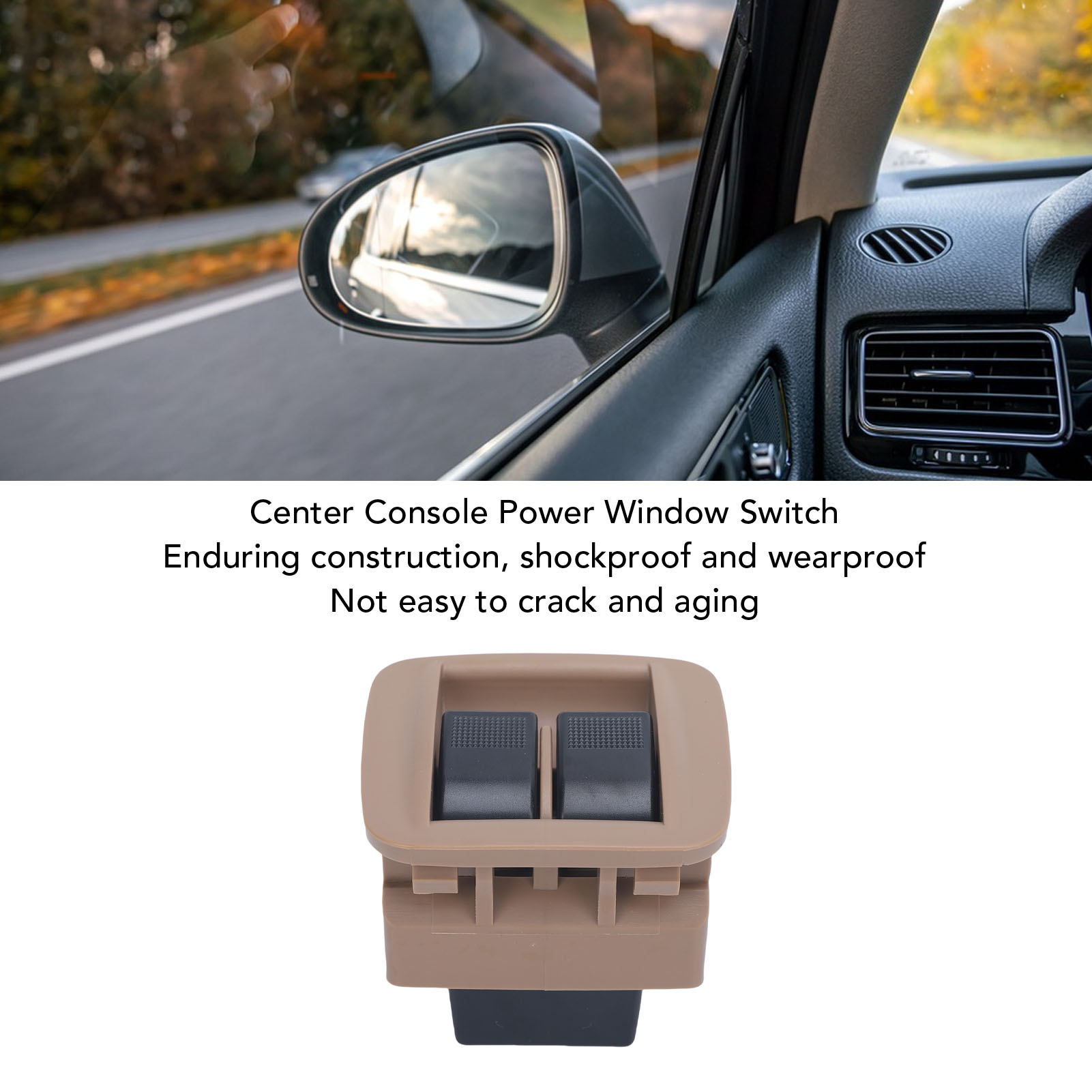 Fensterheberschalter Für Die Mittelkonsole, Kompatibel Mit Mazda Miata 1998-2000, Braun, Nc11 66 350b 21 – Hochsensibles Abs