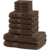 4 Handtücher (30 X 50 Cm), 4 Badetücher (50 X 100 Cm), 2 Badelaken (70 X 140 Cm), Braune, Weiche Baumwoll-badezimmerausstattung