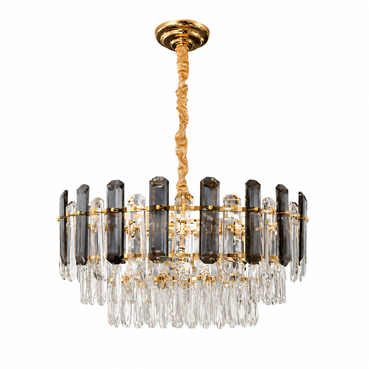 Smarter Led-kronleuchter Gold - Pibaogu