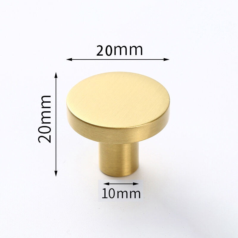 Vergoldete Messing-möbelgriffe, 6 Stück, 20 X 20 Mm, Für Schränke, Schubladen Und Kommoden