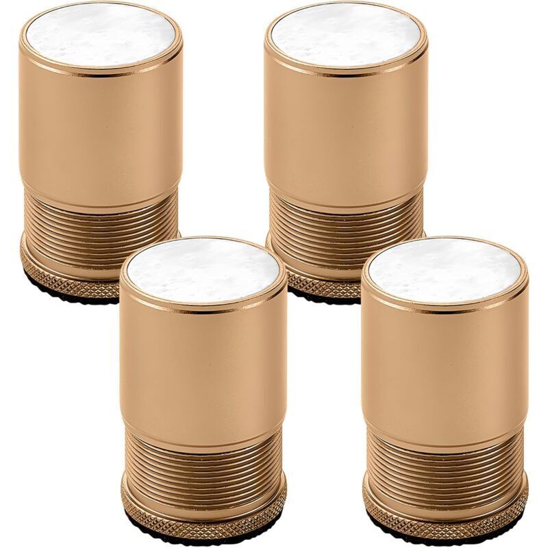 Verstellbare Möbelfüße Aus Goldfarbenem Metall – 4er-set, Höhenverstellbar 4,7–8 Cm, Durchmesser 40 Mm, Für Bett, Tisch, Stuhl Und Sofa