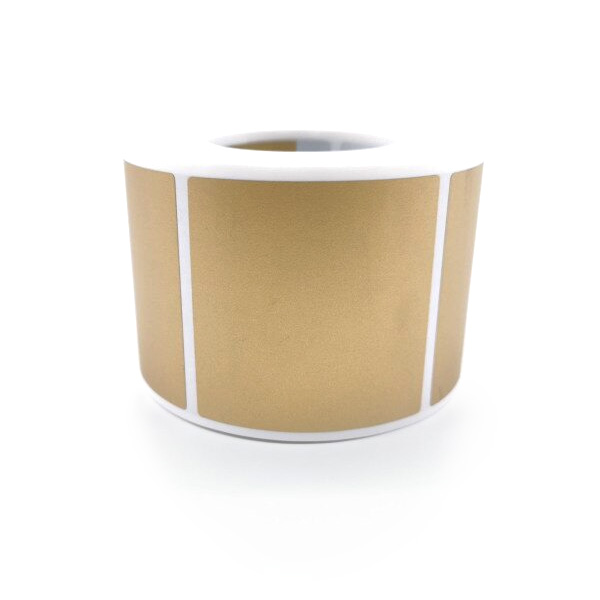 Rubbelaufkleber Quadratisch 50x50mm Gold X100