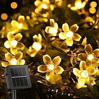 30 Led-solar-lichterketten, Ip65 Wasserdicht, Warmweiß, Außendekoration Für Garten, Terrasse Und Weihnachten