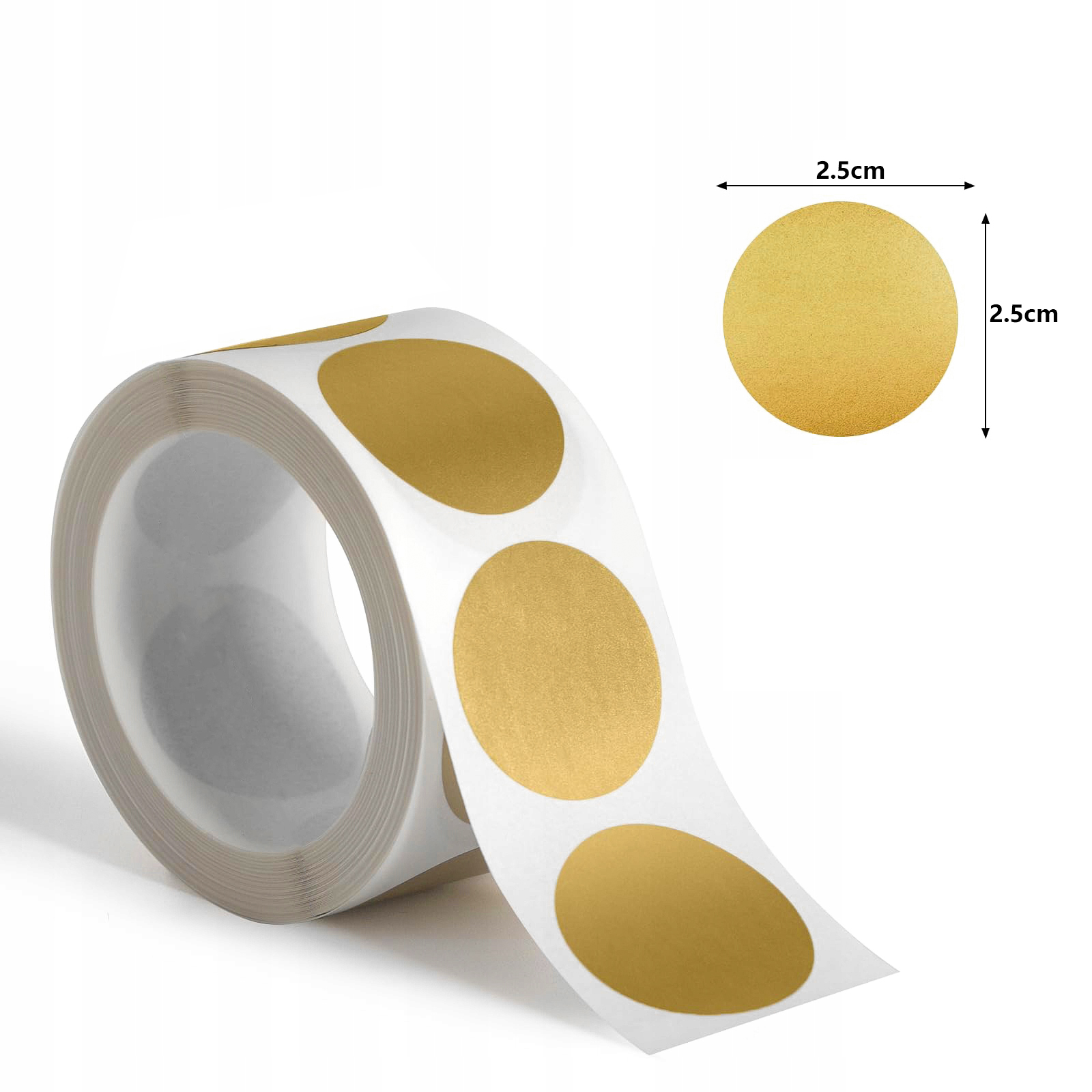 Rubbelaufkleber Rund 25 Mm Gold X300