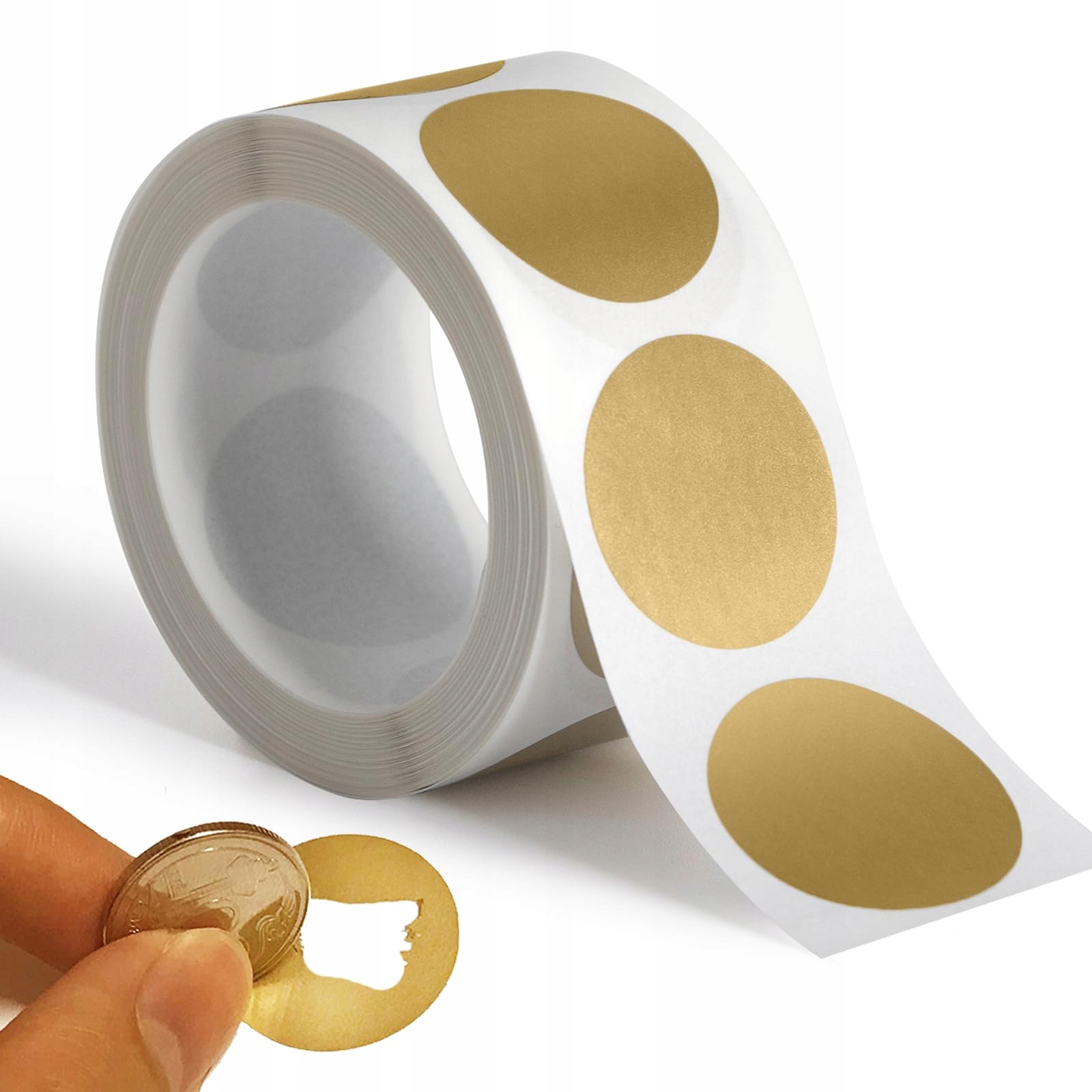 Rubbelaufkleber Rund 30 Mm Gold X100