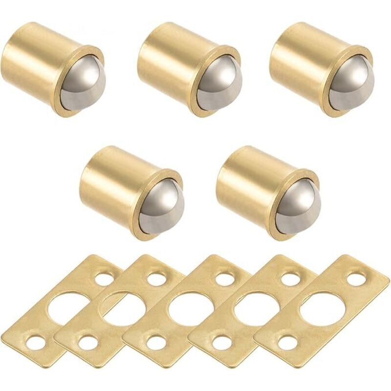 Kugelverschluss Aus Vergoldetem Messing Für Schränke, 11 Mm Durchmesser, 5er-pack – Elegante Und Robuste Ausführung