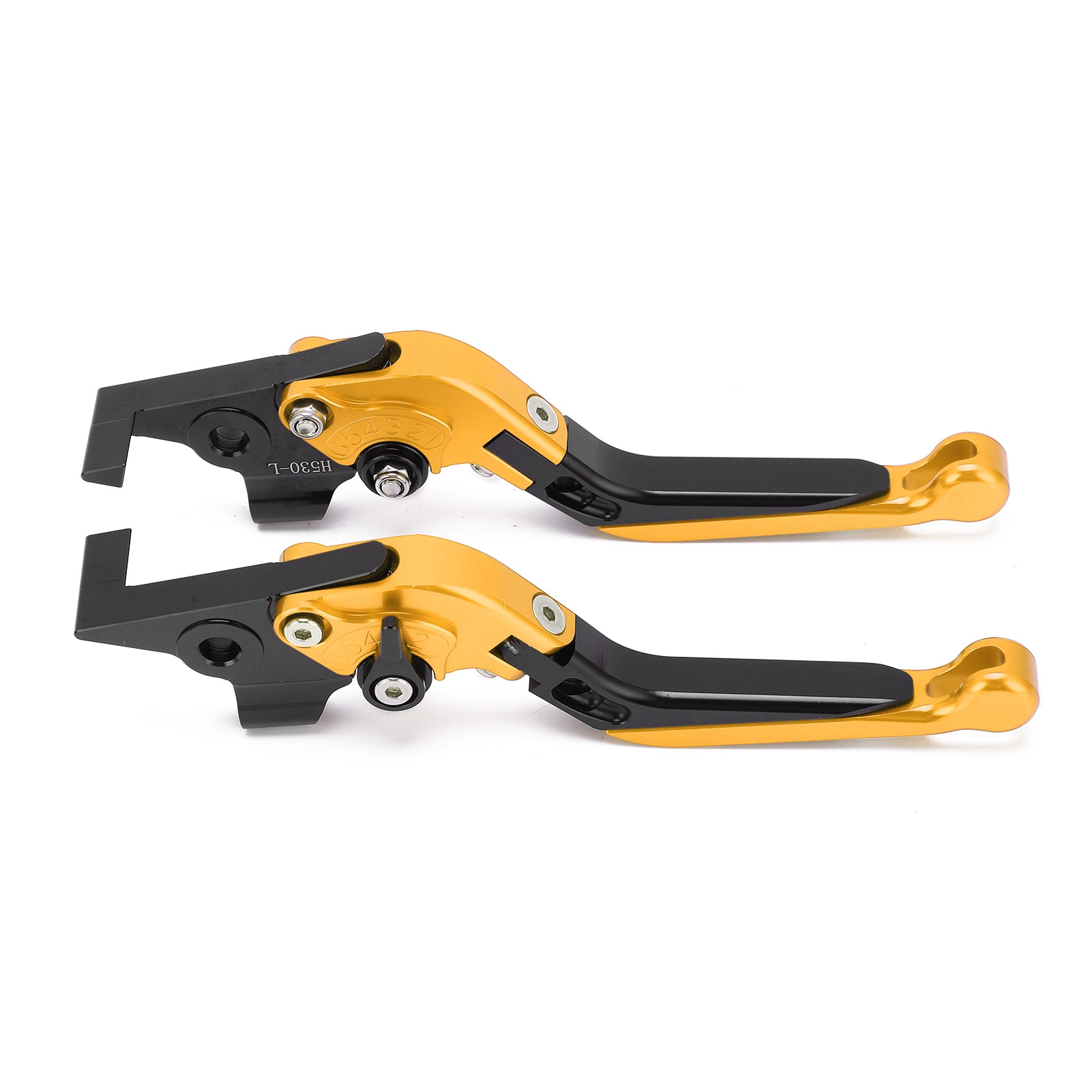 Modifizierbarer Cnc-gefräster Brems- Und Kupplungshebel Aus Aluminium Für Motorräder – Kompatibel Mit Yamaha Tmax 530 (2012–2019) Und Tmax 560 (2020–2021) – 2 Goldene Teile