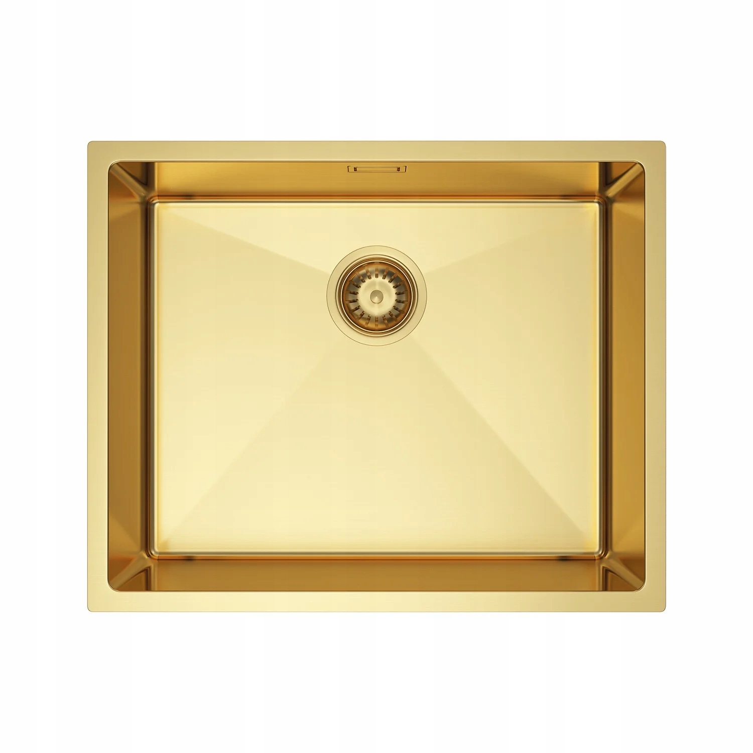 Nayes Einzelbecken-spüle 54x44, Goldfarbener Pvd-beschichteter Stahl