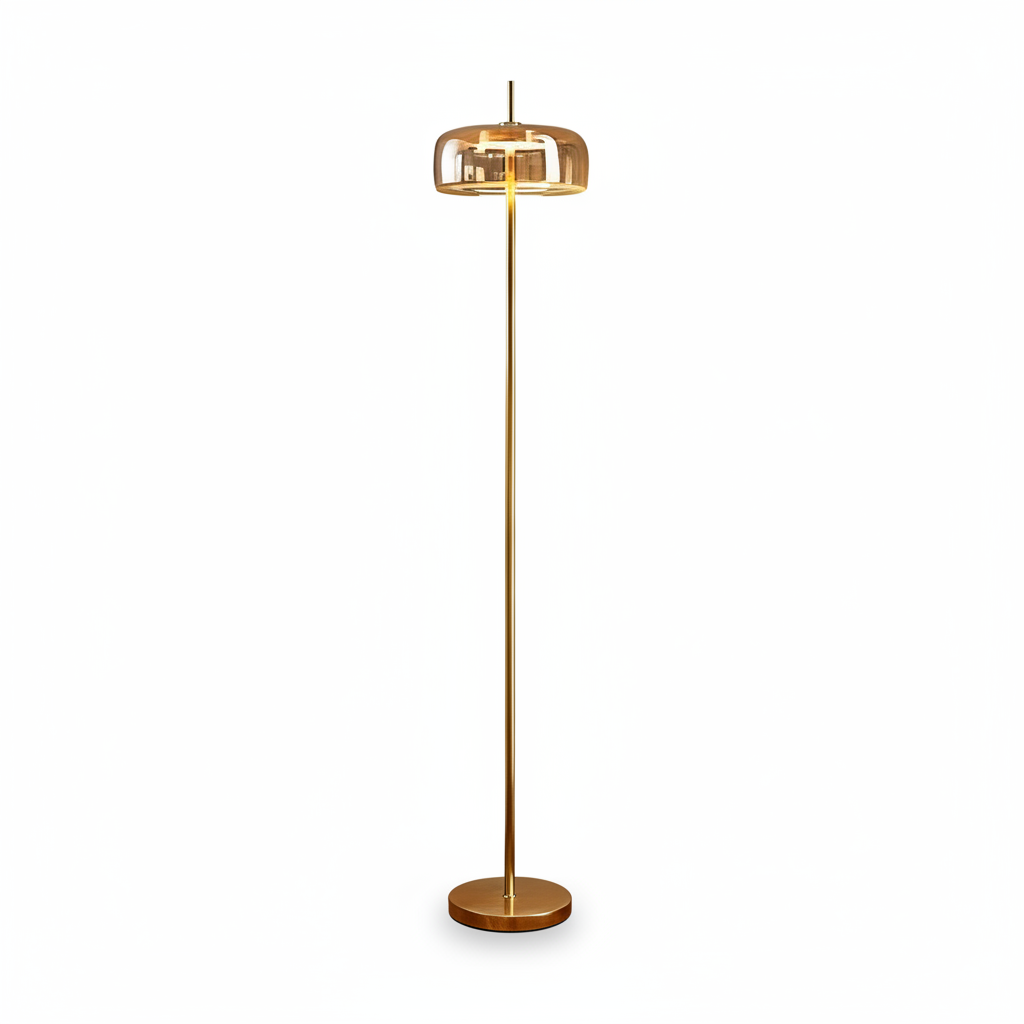 Design-stehlampe Led Gold - Pibaogu