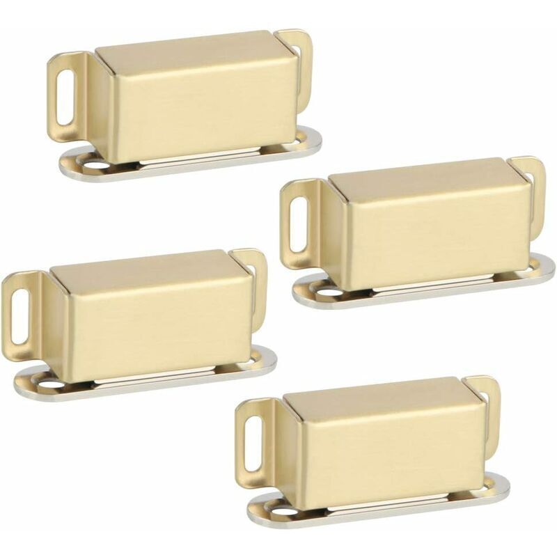 Magnetverschluss Für Schrank Oder Schublade – Edelstahl, Goldfarben – 4 Stück – Modell Ecat001g-4p