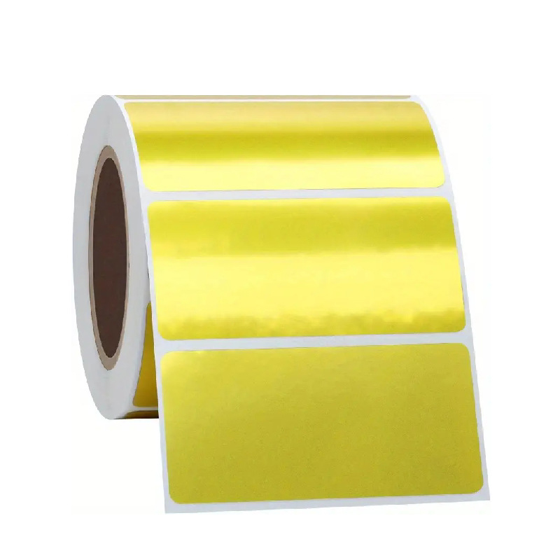 Wasserfeste, Goldfarbene Heißsiegeletiketten, 3,2 Cm X 5,7 Cm (2,25" X 1,25"), Goldene Thermoetiketten, Geschenkverpackungsaufkleber, Selbstklebende Namens- Und Preisetiketten, 3 Rollen (200 Etiketten