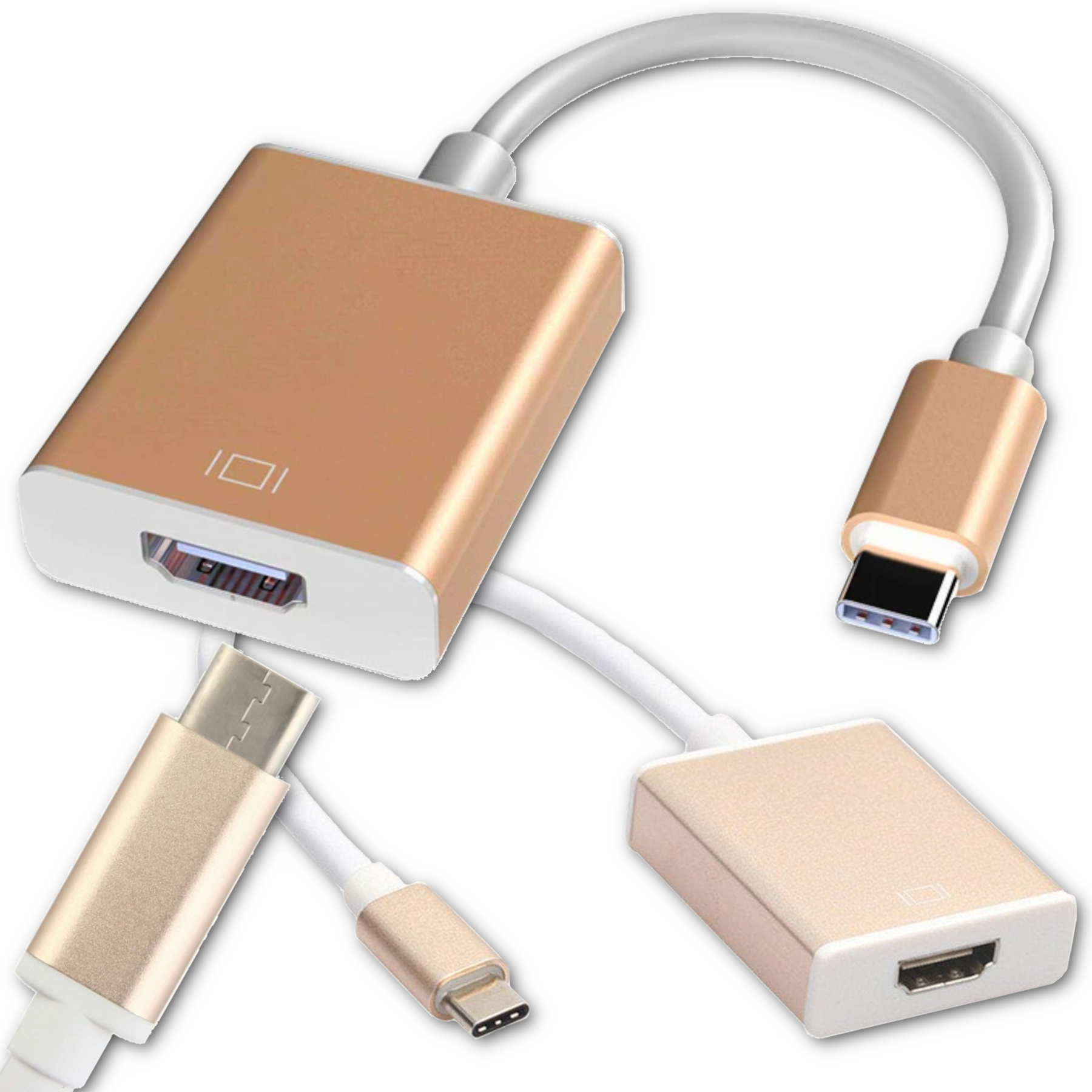 Usb 3.1 Typ C Auf Hdmi Gold-adapter
