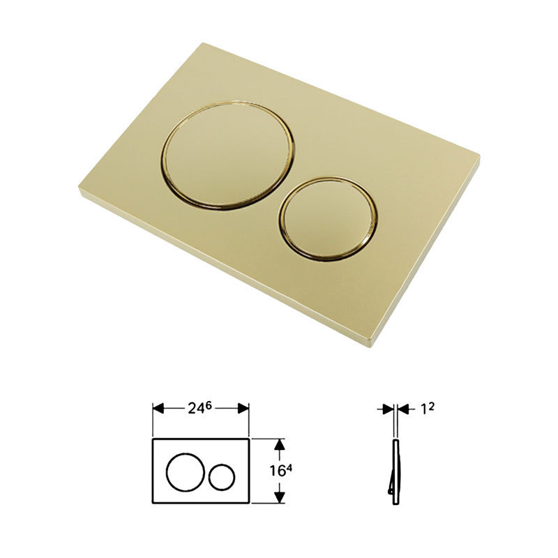 Spülungsblende Für Sigma 20 Mit Zwei Spülfunktionen Mattgold