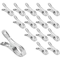 Set Mit 15 Planenclips, Edelstahl, 5 Cm Öffnung, Für Aufstellpools, Wetterfest