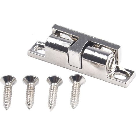 Kugelschloss Für Schranktüren, 4er-set, Einbauschalter Für Schranktüren, Kugelschloss Aus Zinklegierung Für Möbel (silber 43 Mm)
