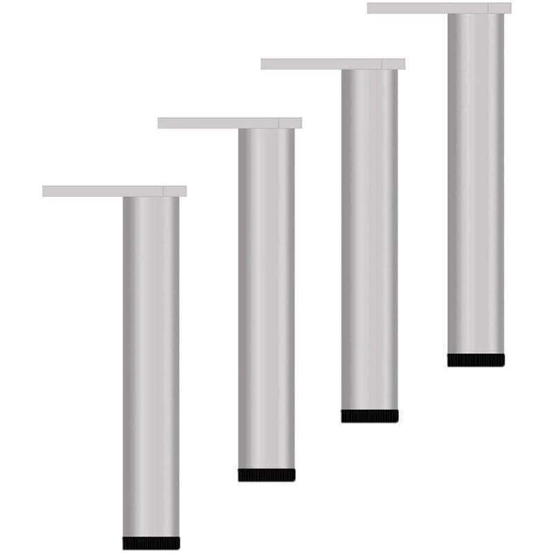 Verstellbare Silberfarbene Metall-möbelfüße – 4er-set, 25 Cm Hoch, Für Sofa, Bett, Tisch Oder Modernen Schrank