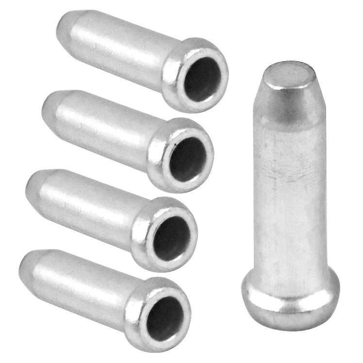 Akzentkabelenden 2,3 Mm Aluminium 5 Stück Silber