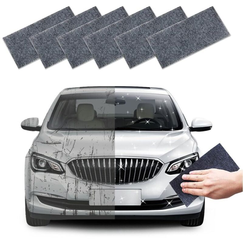 Nano-glitzer-tuch – 6er-pack Kratzfeste Autoreinigungstücher, Effektive Kratzerreparatur, Für Alle Farben Geeignet, Wiederverwendbar, Zum Polieren Und Pflegen