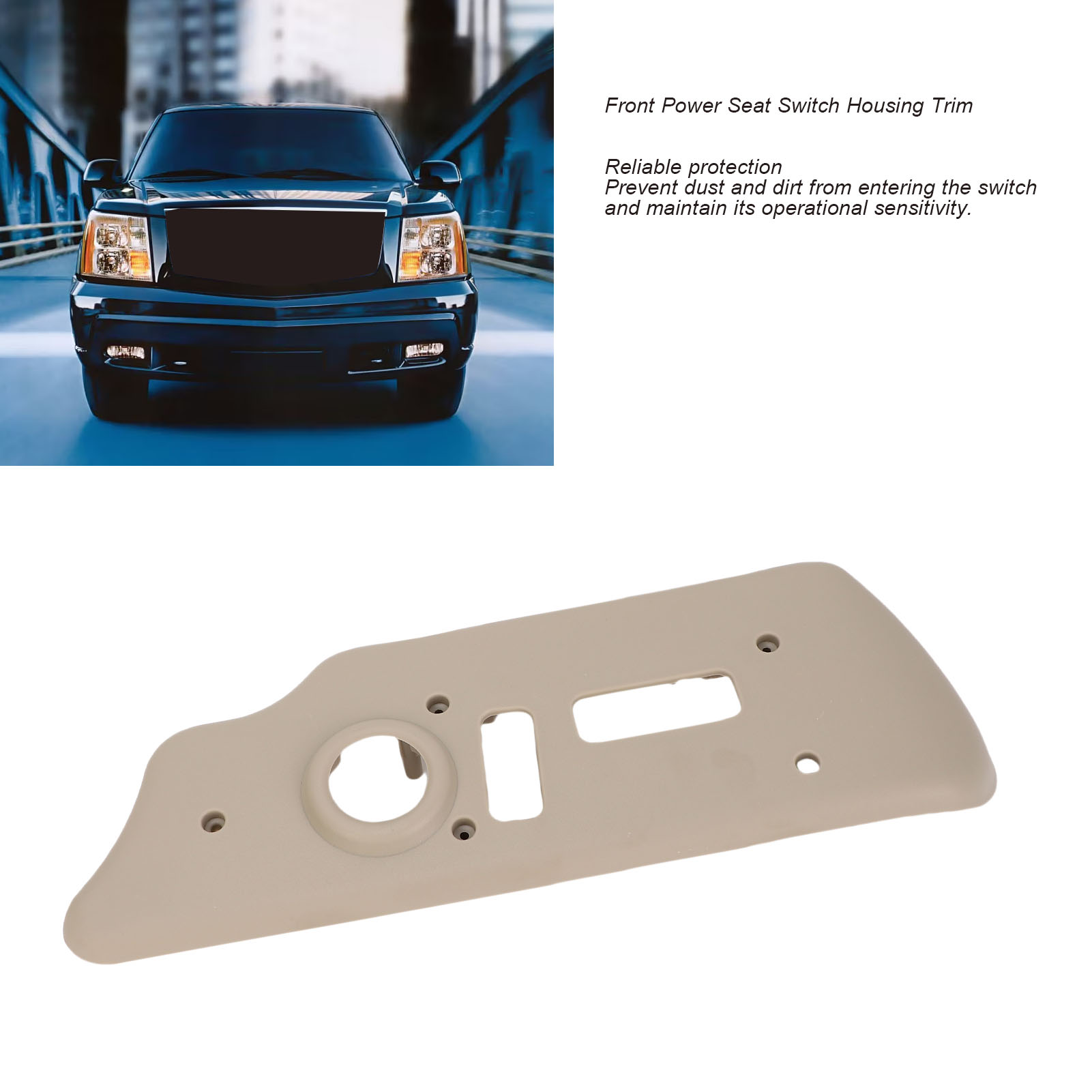 Graue Abdeckung Für Den Fahrersitzschalter, Passend Für Chevrolet Silverado 1500/2500/3500 (2003–2006), Gauntier, 1 Stück